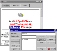 Addict Spell Check, vocabulario 2 y TRichviewEdit TRichViewEdit