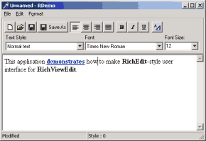 Demo: Editor con interfaz tradicional